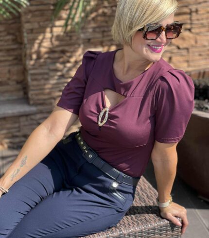 Mystic Day Daria Felső / bordó /