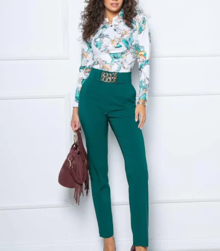 Mystic Day Judit Nadrág / smaragdzöld /