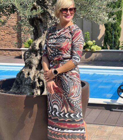 Mystic Day Hédi Midi Ruha h. u. / mintás /