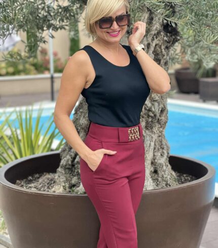 Mystic Day Judit Nadrág / bordó /