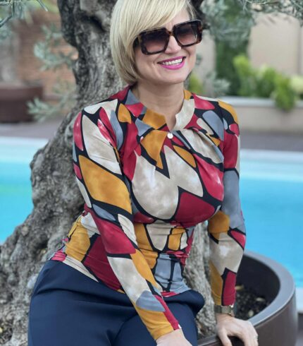 Mystic Day Lilla Felső / mintás /