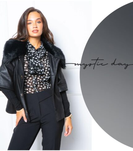 Mystic Day Kátya Kabát / fekete /
