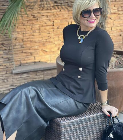 Mystic Day Gesztenye Felső / fekete /