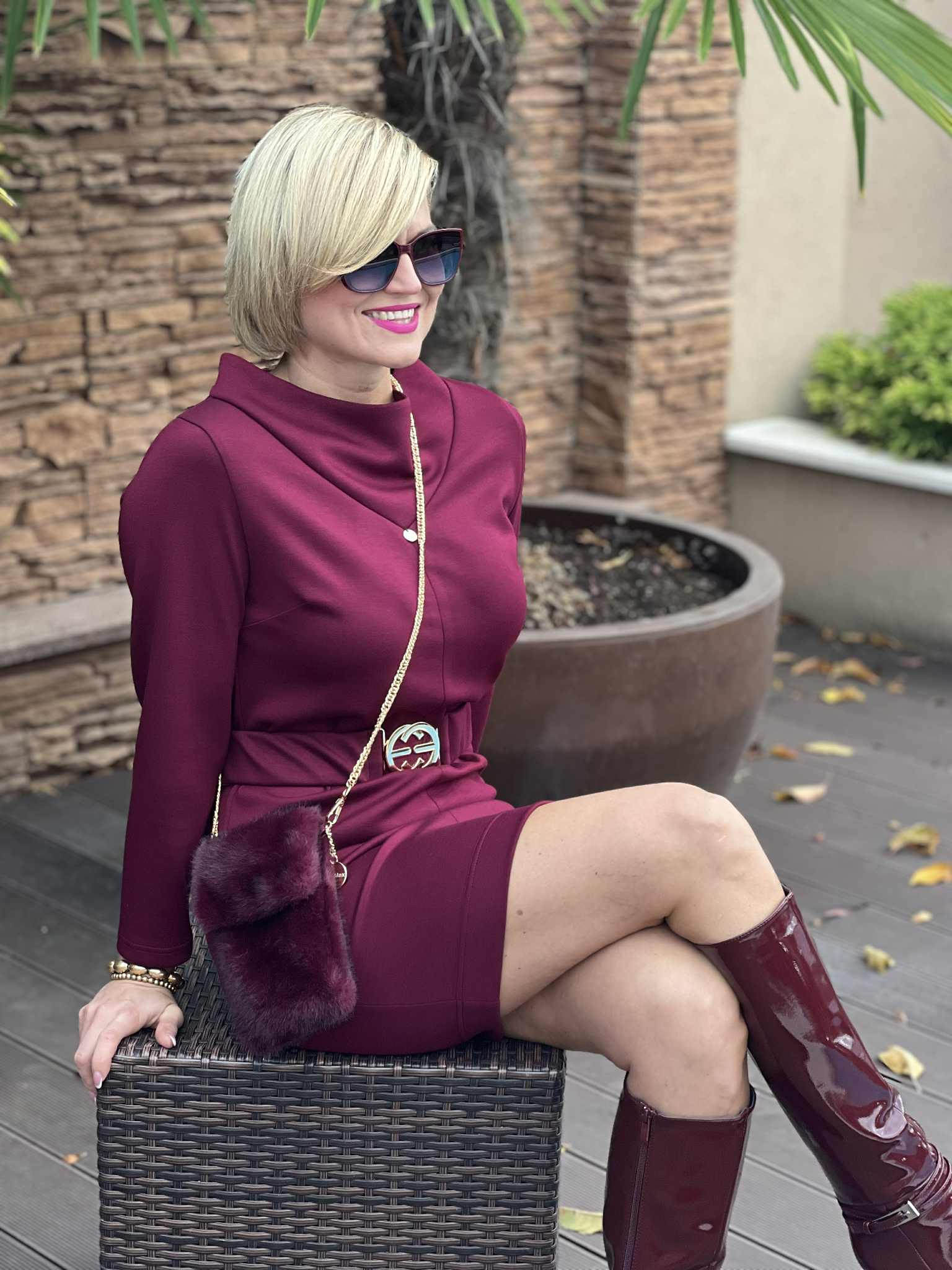 Mystic Day Tekla Ruha / Burgundi bordó /